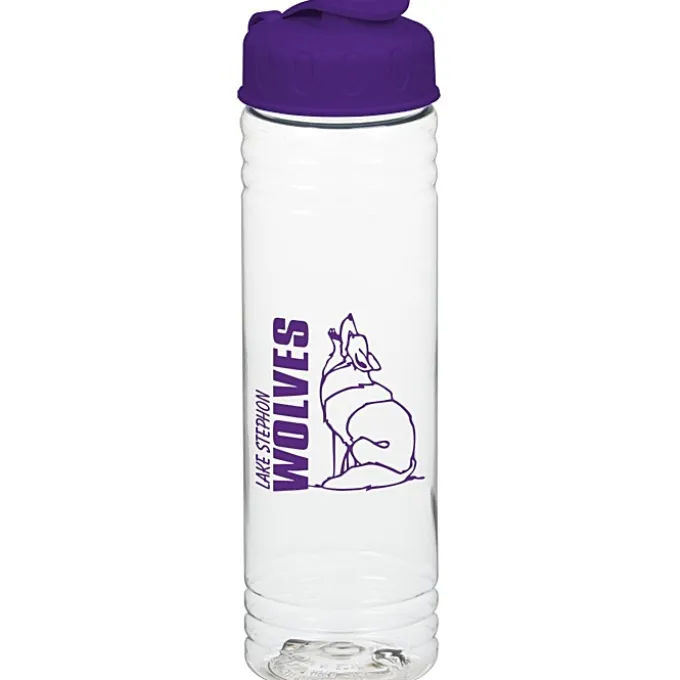 Clear Impact Halcyon Water Bottle with Flip Lid - 24 oz