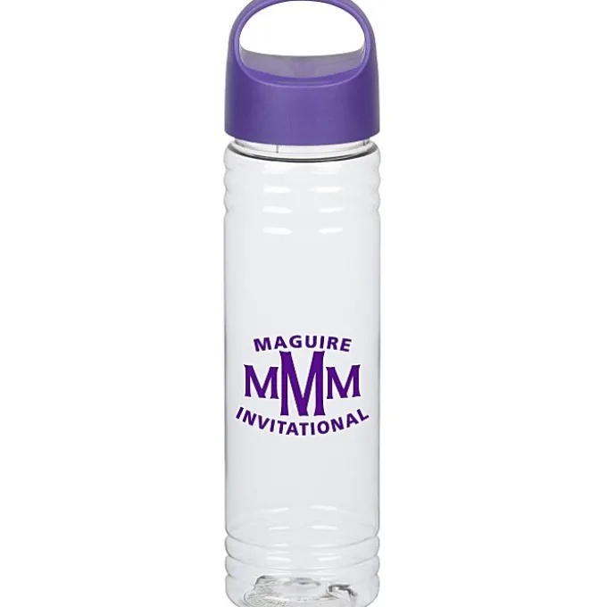 Clear Impact Halcyon Water Bottle with Oval Crest Lid - 24 oz