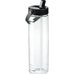 Clear Impact Halcyon Water Bottle with Folding Flip Straw Lid - 24 oz.