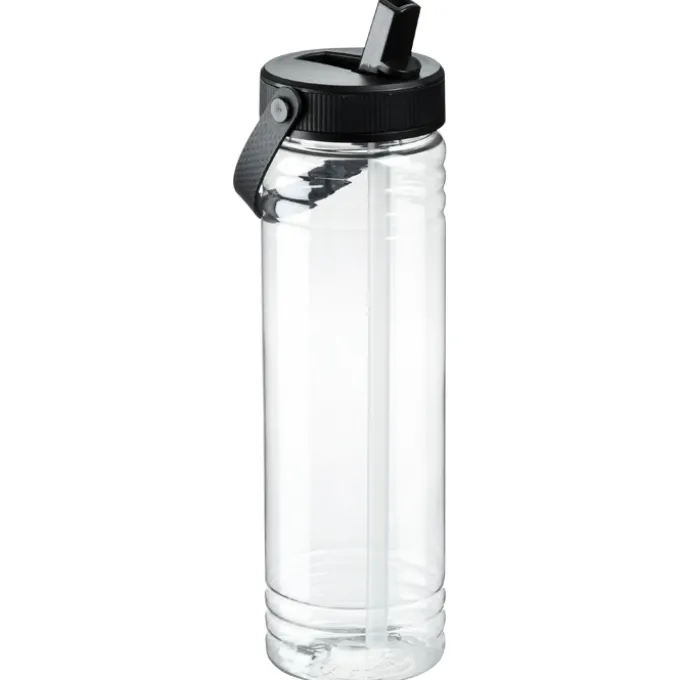 Clear Impact Halcyon Water Bottle with Folding Flip Straw Lid - 24 oz.