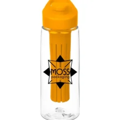 Clear Impact Infuser Flair Bottle with Flip Carry Lid - 26 oz