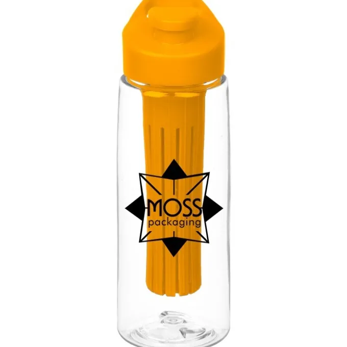 Clear Impact Infuser Flair Bottle with Flip Carry Lid - 26 oz