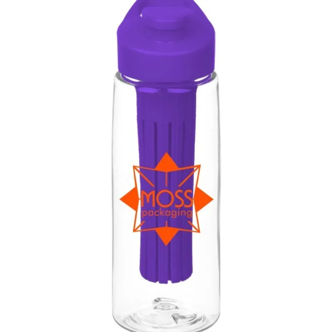 Clear Impact Infuser Flair Bottle with Flip Carry Lid - 26 oz