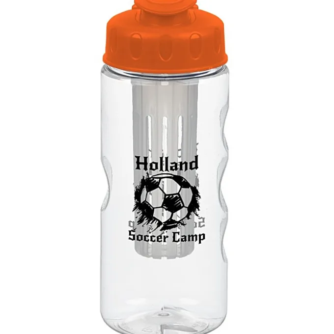 Clear Impact Infuser Mini Mountain Bottle with Flip Lid - 22 oz