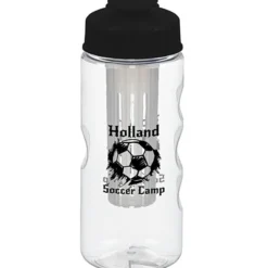 Clear Impact Infuser Mini Mountain Bottle with Flip Lid - 22 oz