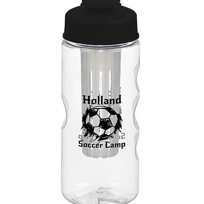Clear Impact Infuser Mini Mountain Bottle with Flip Lid - 22 oz