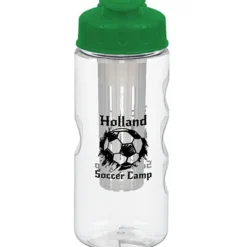 Clear Impact Infuser Mini Mountain Bottle with Flip Lid - 22 oz
