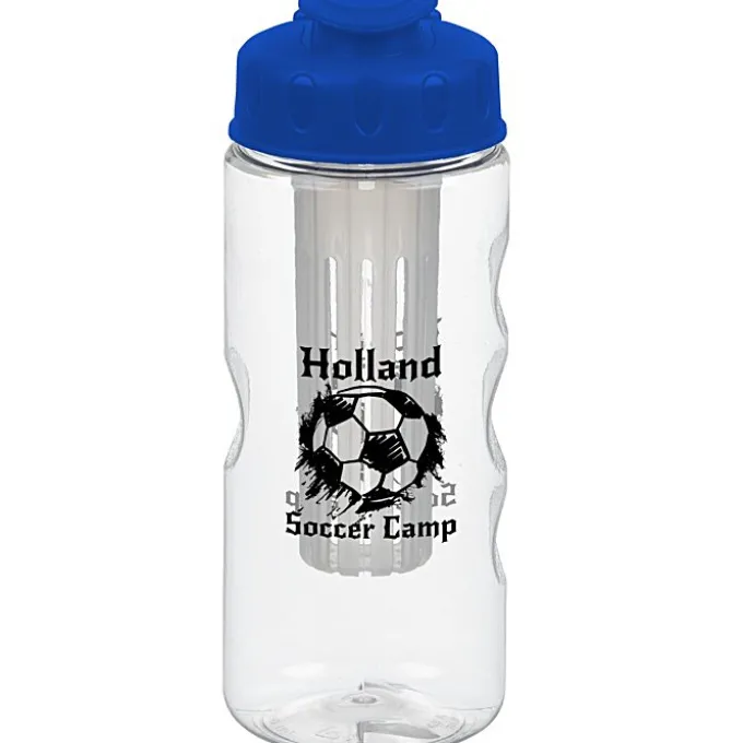 Clear Impact Infuser Mini Mountain Bottle with Flip Lid - 22 oz