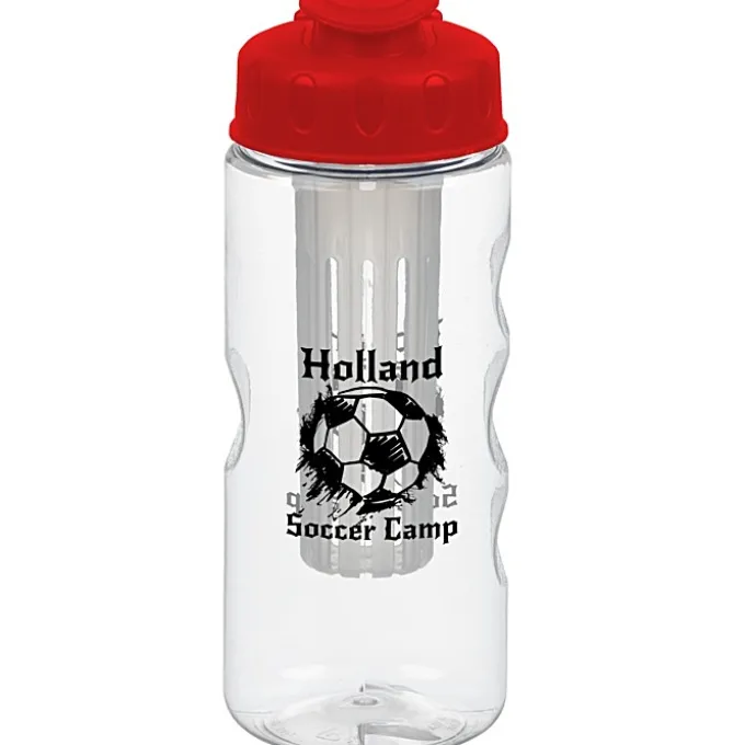 Clear Impact Infuser Mini Mountain Bottle with Flip Lid - 22 oz