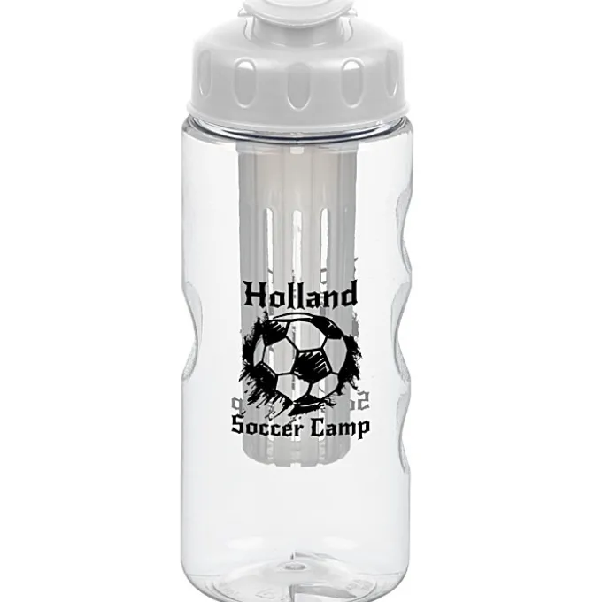 Clear Impact Infuser Mini Mountain Bottle with Flip Lid - 22 oz