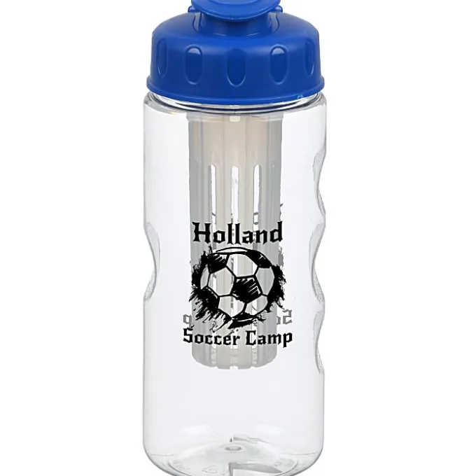 Clear Impact Infuser Mini Mountain Bottle with Flip Lid - 22 oz