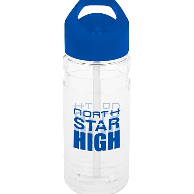 Clear Impact Line Up Bottle with Flip Straw Lid - 20 oz
