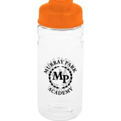 Clear Impact Line Up Bottle with Flip Lid - 20 oz