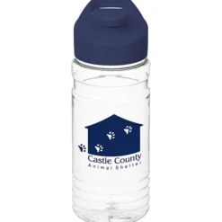 Clear Impact Line Up Bottle with Flip Carry Lid - 20 oz