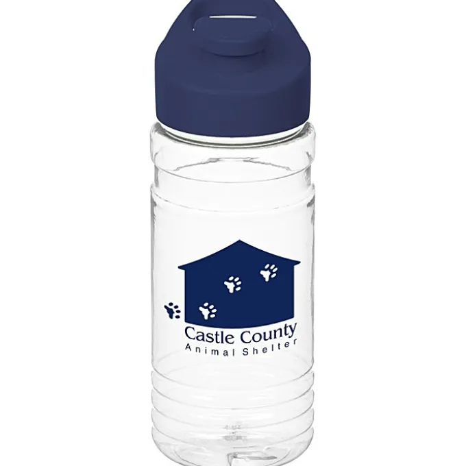 Clear Impact Line Up Bottle with Flip Carry Lid - 20 oz