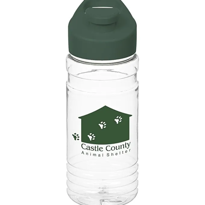 Clear Impact Line Up Bottle with Flip Carry Lid - 20 oz