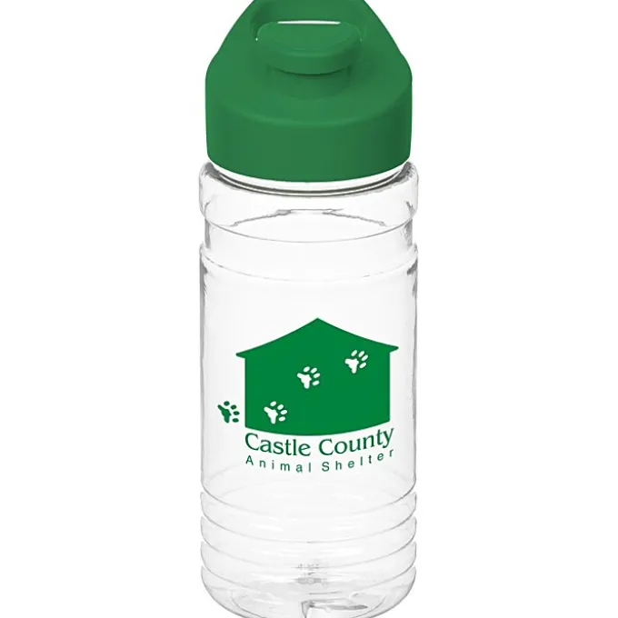 Clear Impact Line Up Bottle with Flip Carry Lid - 20 oz