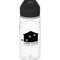 Clear Impact Line Up Bottle with Flip Carry Lid - 20 oz