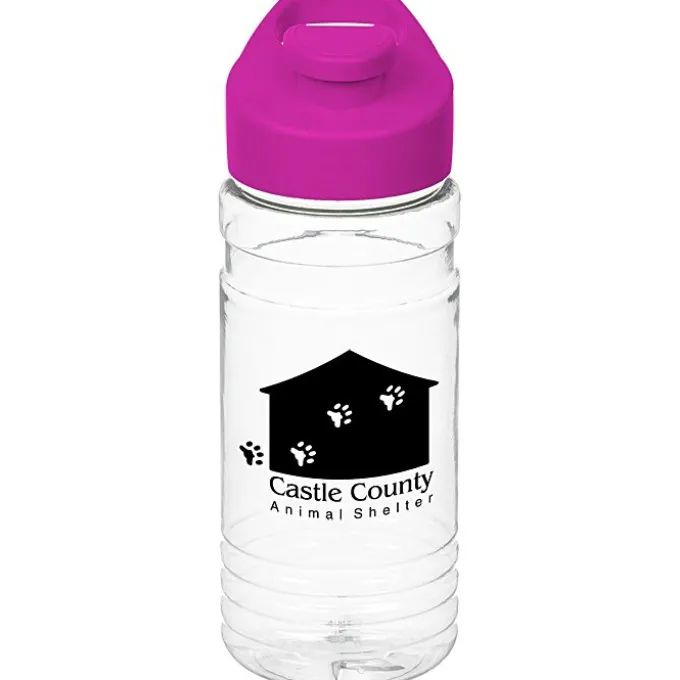 Clear Impact Line Up Bottle with Flip Carry Lid - 20 oz