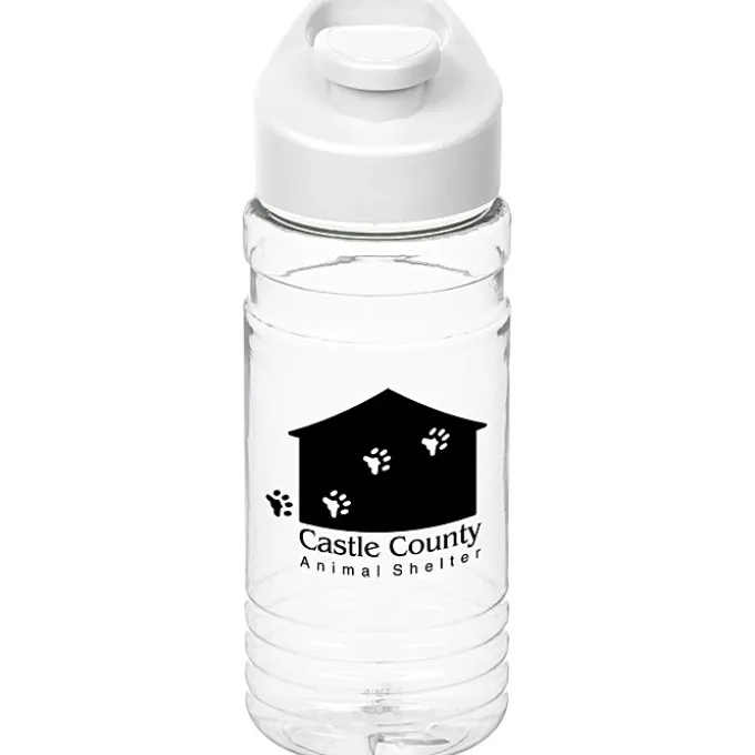 Clear Impact Line Up Bottle with Flip Carry Lid - 20 oz
