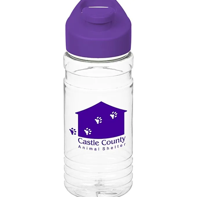 Clear Impact Line Up Bottle with Flip Carry Lid - 20 oz