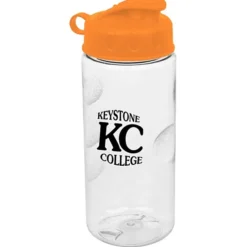 Clear Impact Mini Mountain Bottle with Flip Lid - 22 oz