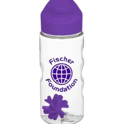 Clear Impact Mini Mountain Bottle with Flip Carry Lid - 22 oz - Shaker