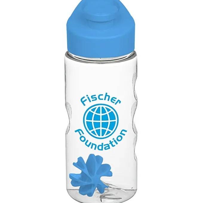 Clear Impact Mini Mountain Bottle with Flip Carry Lid - 22 oz - Shaker