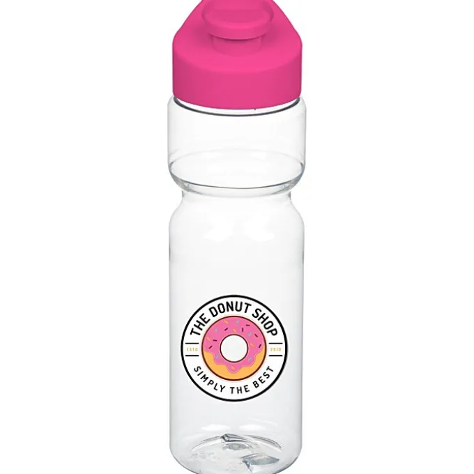 Clear Impact Olympian Bottle with Flip Carry Lid - 28 oz - Full Color