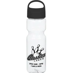 Clear Impact Olympian Bottle with Oval Crest Lid - 28 oz
