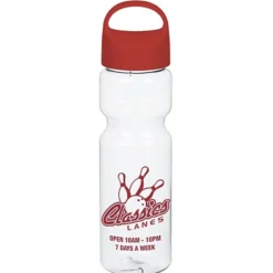 Clear Impact Olympian Bottle with Oval Crest Lid - 28 oz