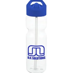 Clear Impact Olympian Bottle with Flip Straw Lid - 28 oz