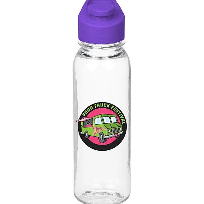 Clear Impact Outdoor Bottle with Flip Carry Lid - 24 oz - Full Color