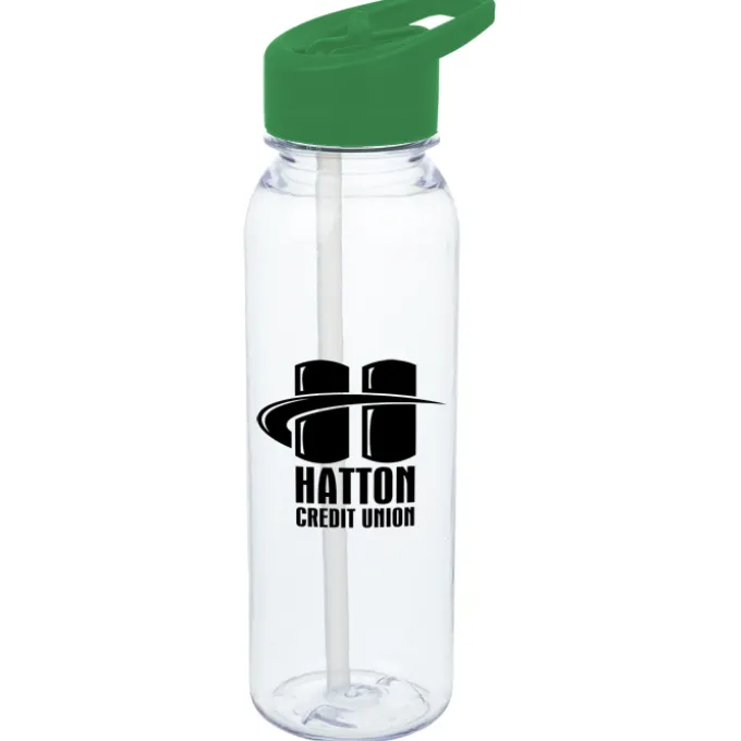 Clear Impact Outdoor Bottle with Flip Straw Lid - 24 oz