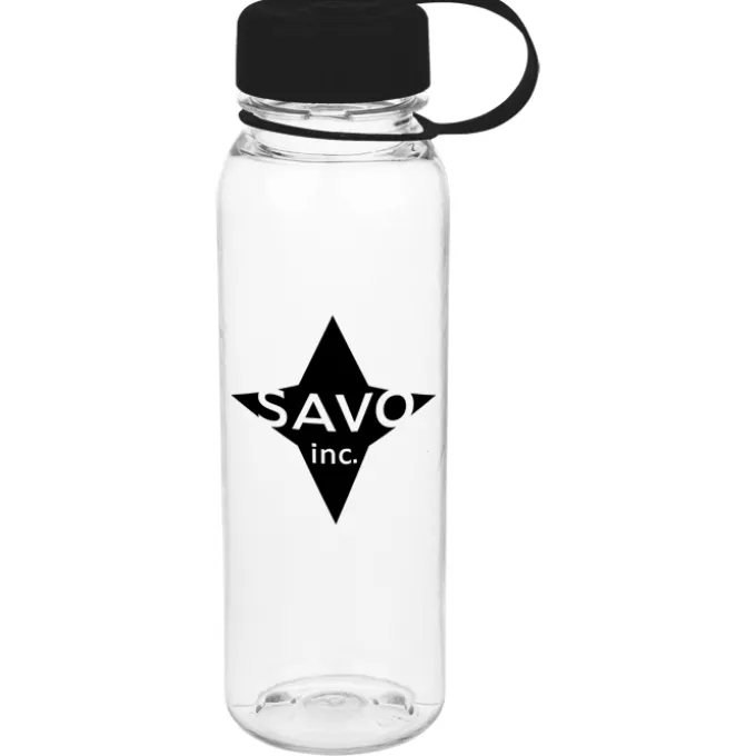 Clear Impact Outdoor Bottle with Tethered Lid - 24 oz