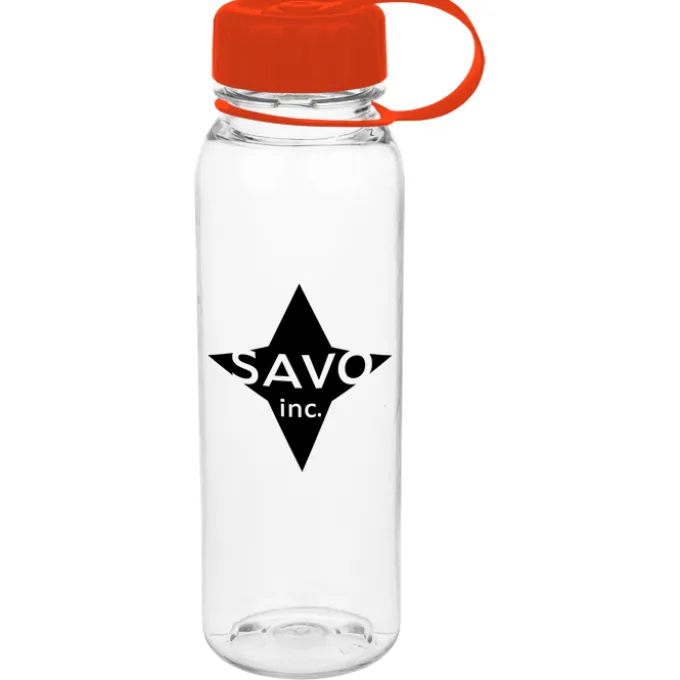 Clear Impact Outdoor Bottle with Tethered Lid - 24 oz