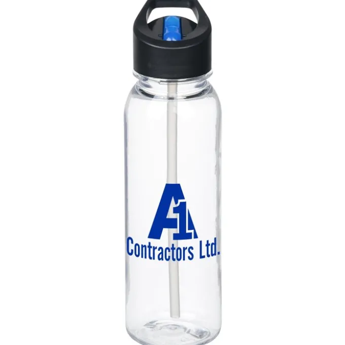 Clear Impact Outdoor Bottle with Two-Tone Flip Straw Lid - 24 oz