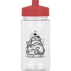 Clear Impact Ring Water Bottle - 16 oz