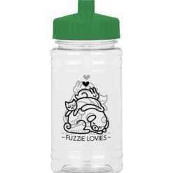 Clear Impact Ring Water Bottle - 16 oz