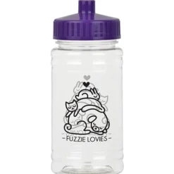 Clear Impact Ring Water Bottle - 16 oz
