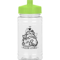 Clear Impact Ring Water Bottle - 16 oz