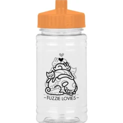 Clear Impact Ring Water Bottle - 16 oz
