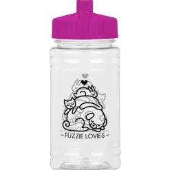 Clear Impact Ring Water Bottle - 16 oz