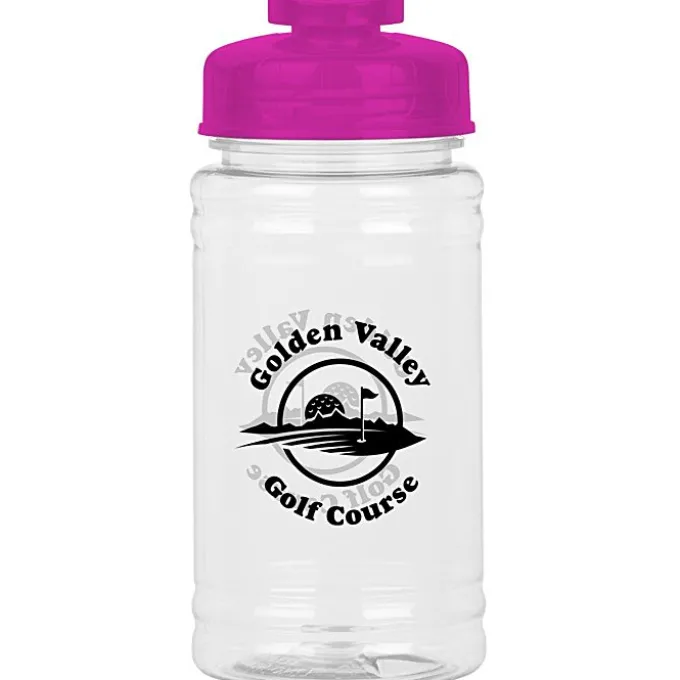 Clear Impact Ring Water Bottle with Flip Drink Lid - 16 oz