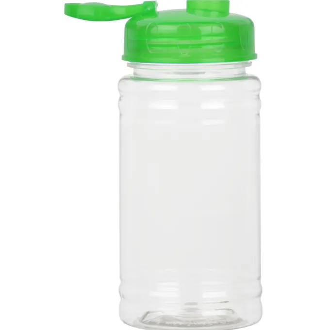 Clear Impact Ring Water Bottle with Flip Drink Lid - 16 oz