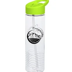 Clear Impact Twist Water Bottle with Flip Straw Lid - 24 oz