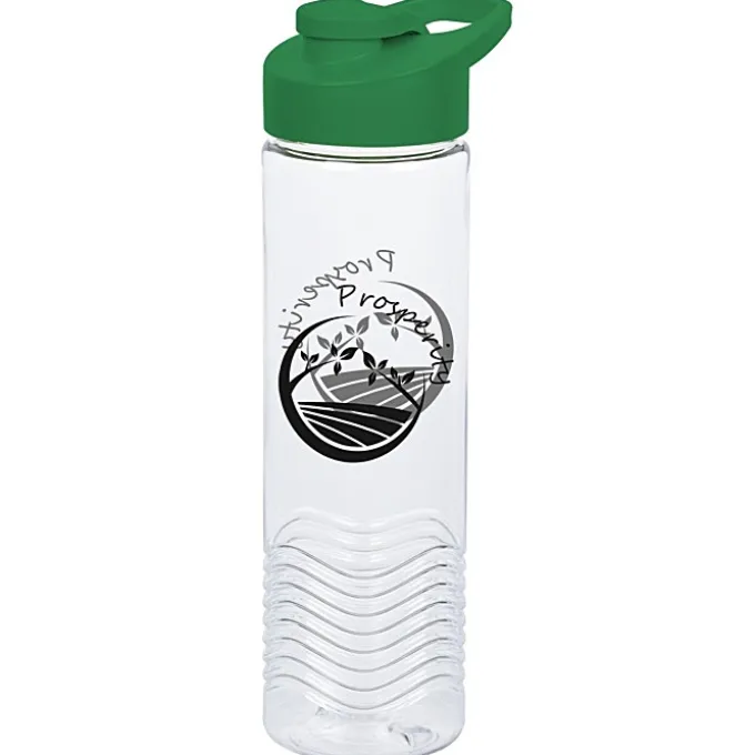 Clear Impact Twist Water Bottle with Flip Carry Lid - 24 oz