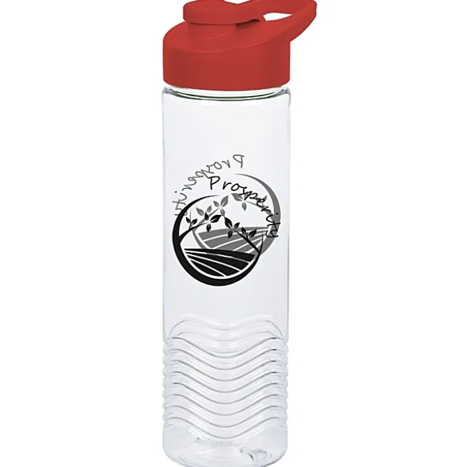 Clear Impact Twist Water Bottle with Flip Carry Lid - 24 oz