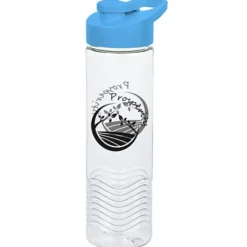 Clear Impact Twist Water Bottle with Flip Carry Lid - 24 oz