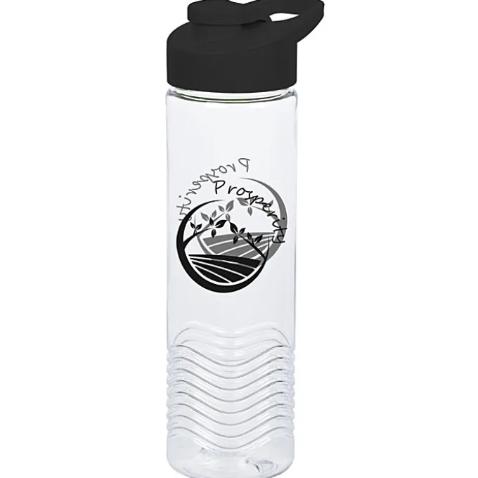 Clear Impact Twist Water Bottle with Flip Carry Lid - 24 oz